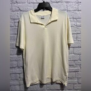 N N 07 No Nationality Classic Cream Polo Shirt Large